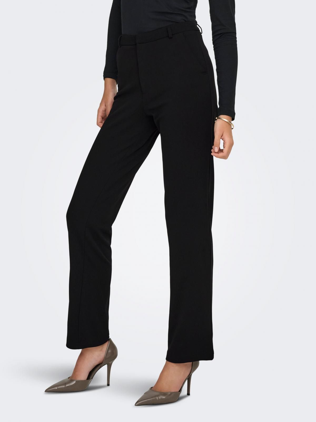 제이디와이 스트레이트핏 슬랙스 팬츠 15266403_2161 BLACK / BLACK - 상품 이미지