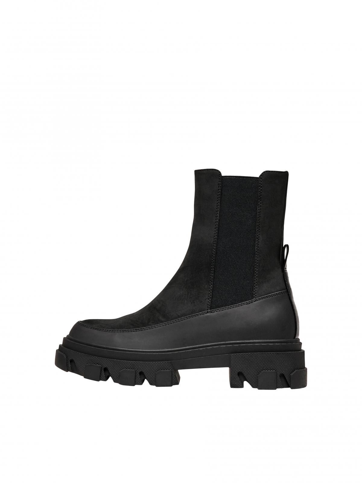 온리 트렌디 앵클 첼시부츠 15238956_2161 BLACK / BLACK - 상품 이미지