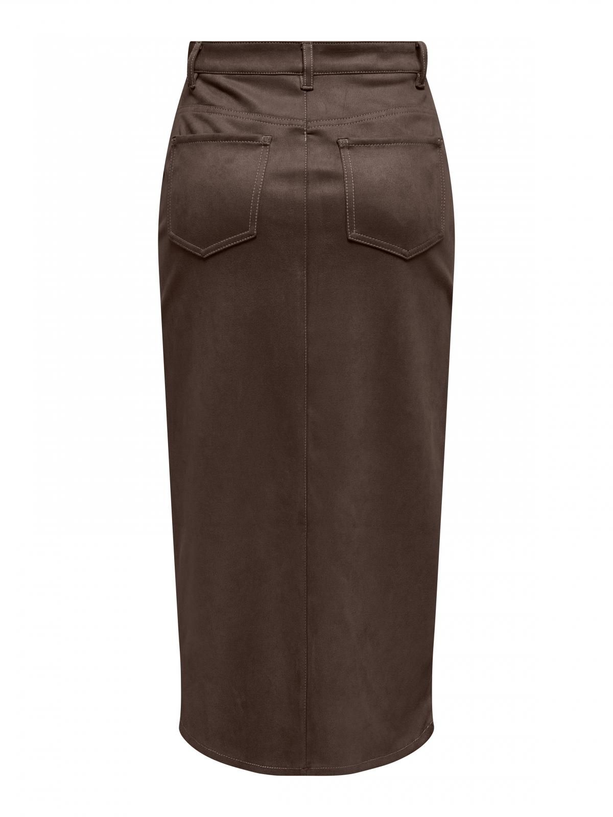 온리 프론트 슬릿 벨트루프 롱 스커트 15351259_280_1195435 BROWN / SEAL BROWN - 상세 이미지 4