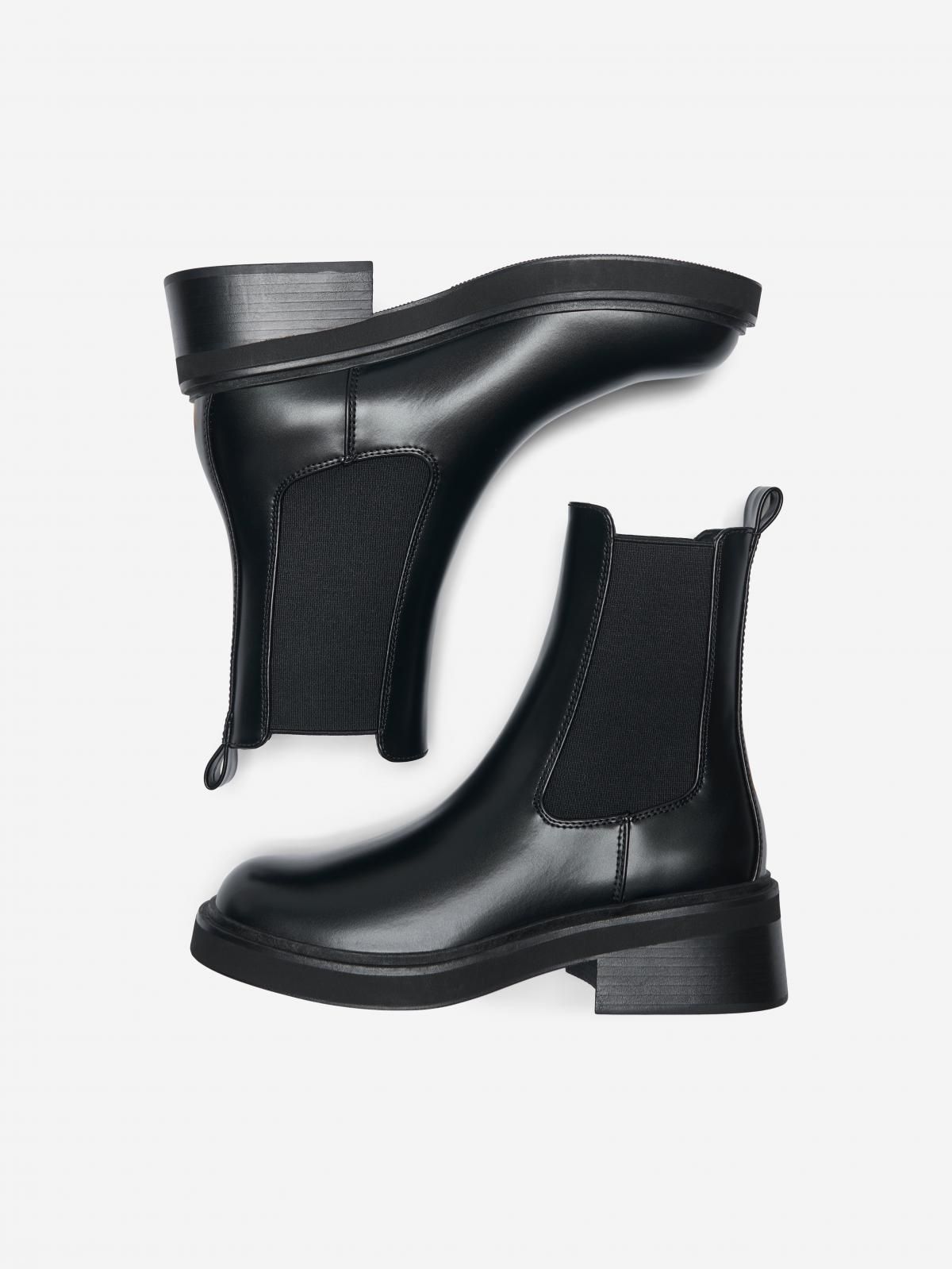 온리 트렌디 앵클 첼시부츠 15356368_2161 BLACK / BLACK - 상세 이미지 3