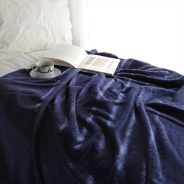 BEDDING 털담요 150x200 블루 - 메인 이미지