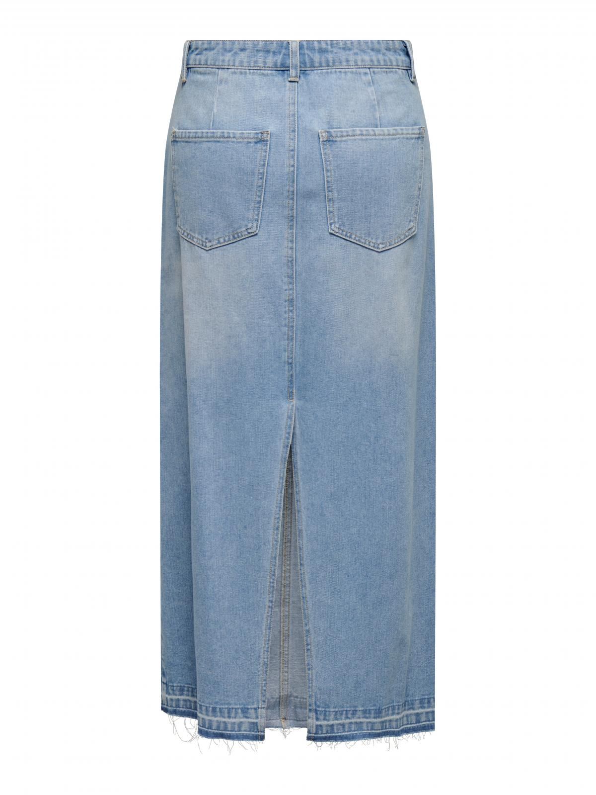제이디와이 트렌디 데님 롱 스커트 백슬릿 15327478_2116 BLUE / LIGHT BLUE DENIM - 상세 이미지 4