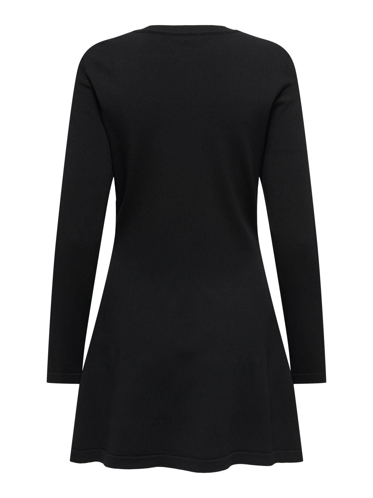 온리 글리터 라운드넥 니트 미니 원피스 15366285_2161_1242568 BLACK / BLACK - 상세 이미지 4