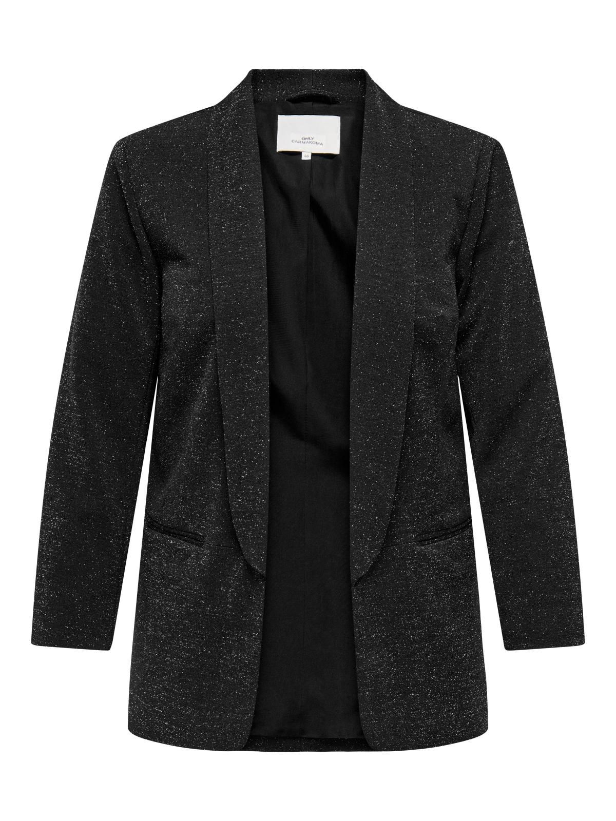 온리 빅사이즈 테일러드 블랙 블레이저 15358059_2161_1220648 BLACK / BLACK - 상세 이미지 3