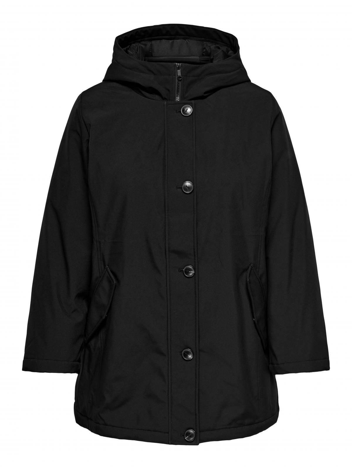 온리 테크니컬 방수 후드 롱 파카 15366086_2161 BLACK / BLACK - 상세 이미지 3