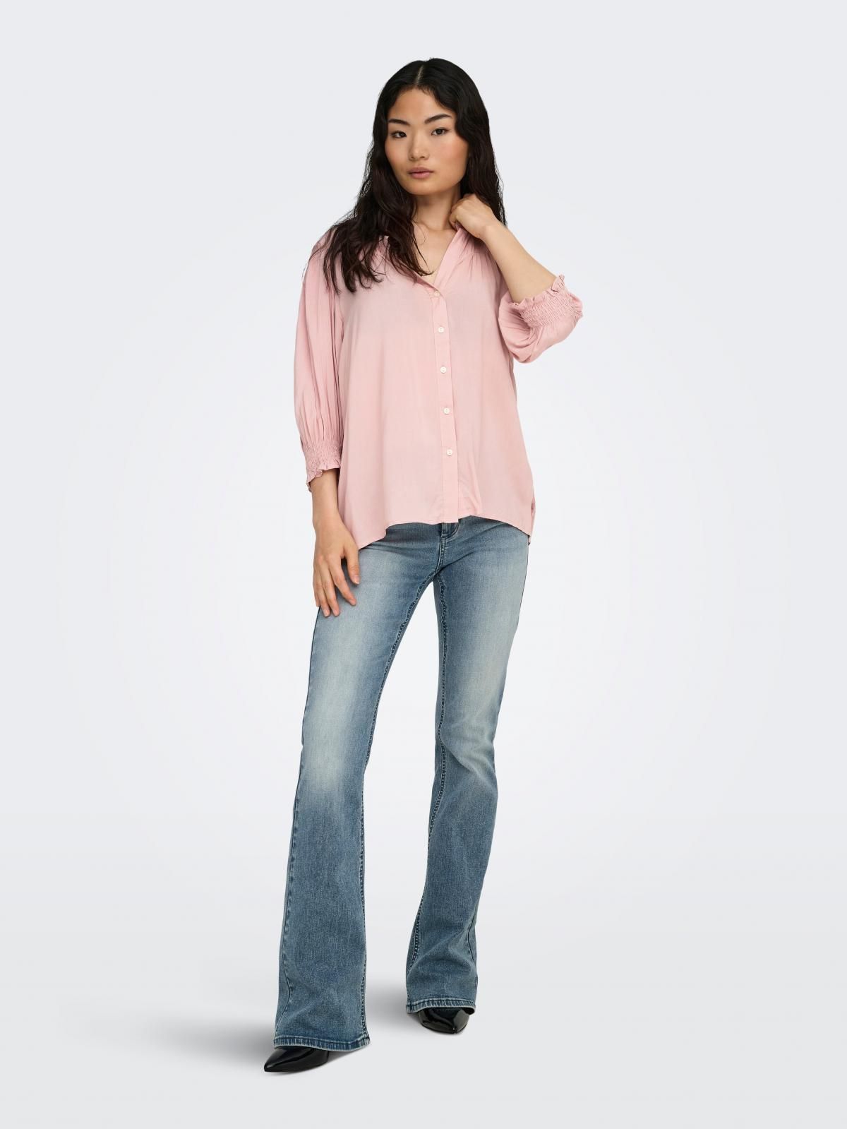 온리 라이트핑크 소프트 비스코스 셔츠 15332997_889 ROSE / MISTY ROSE - 상세 이미지 5