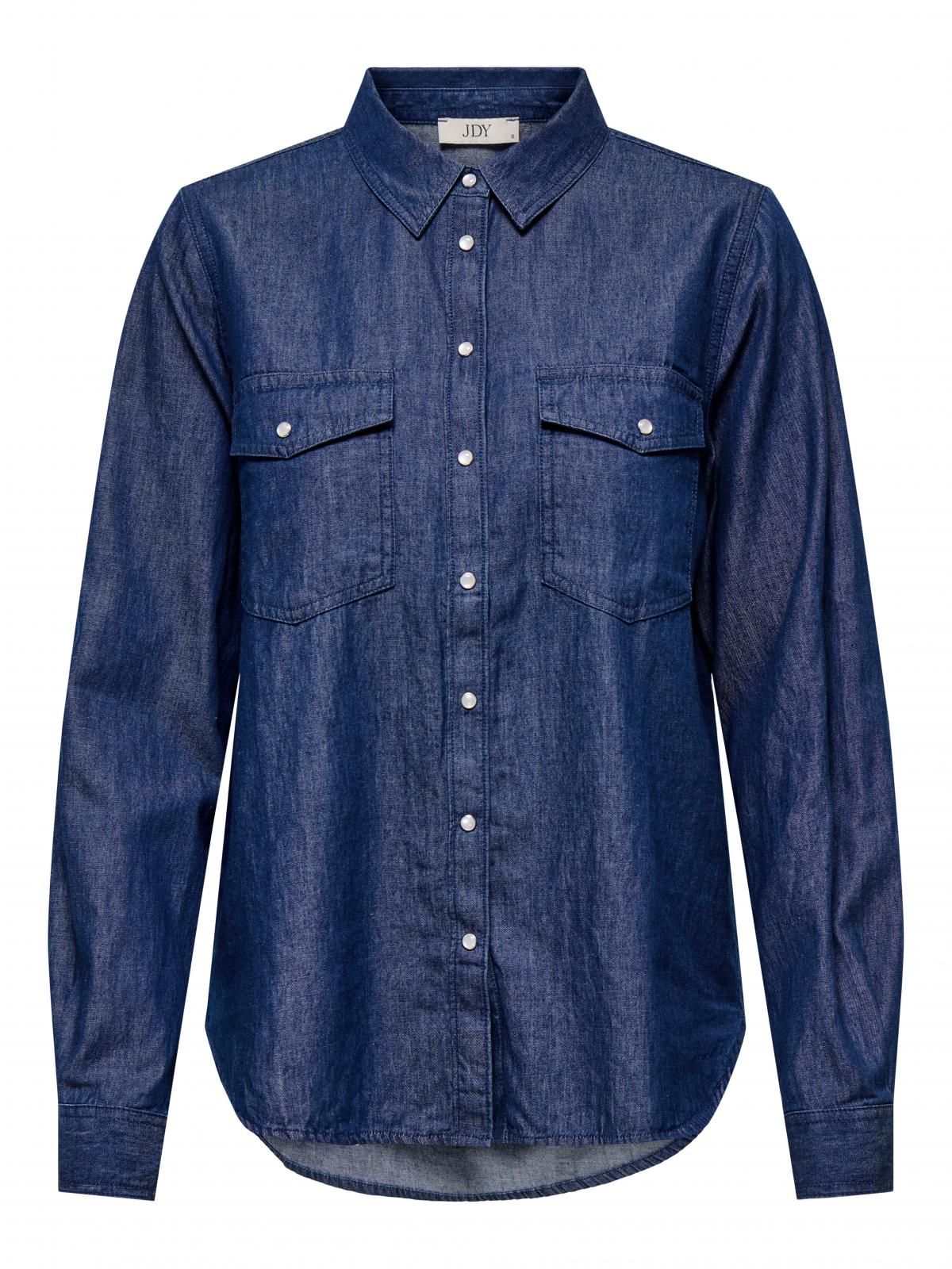 제이디와이 데님 루즈핏 긴팔 셔츠 15336906_2115 BLUE / MEDIUM BLUE DENIM - 상세 이미지 3