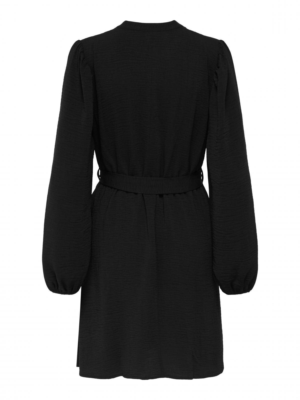 제이디와이 브이넥 벨트 미니 원피스 15355363_2161 BLACK / BLACK - 상세 이미지 4