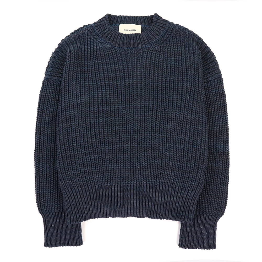 샤이나모트 여성 PERLE 스웨터 PERLESWEATER-PF24-NAVY - 메인 이미지