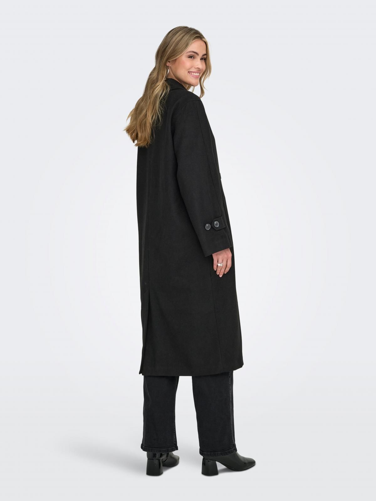 온리 테크니컬 울 롱코트 15367942_2161_1250348 BLACK / BLACK - 상세 이미지 2