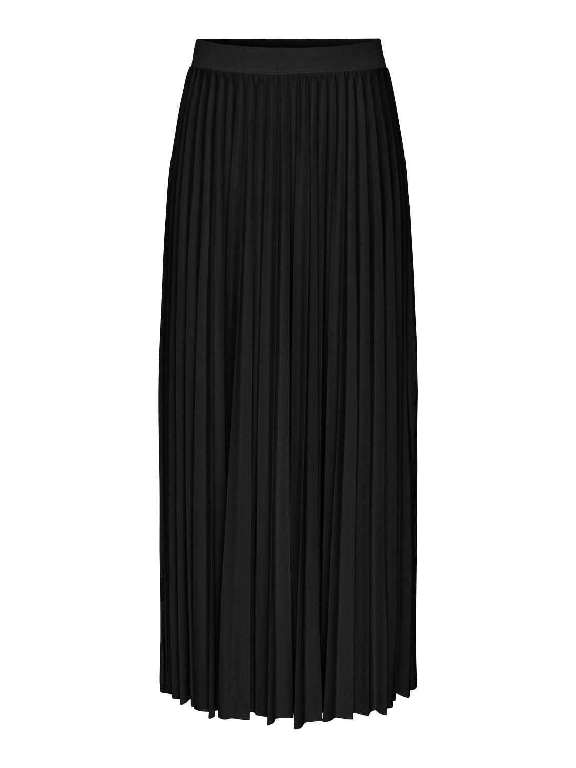 제이디와이 플리츠 엘라스틱 롱 스커트 15350490_2161 BLACK / BLACK - 상세 이미지 3