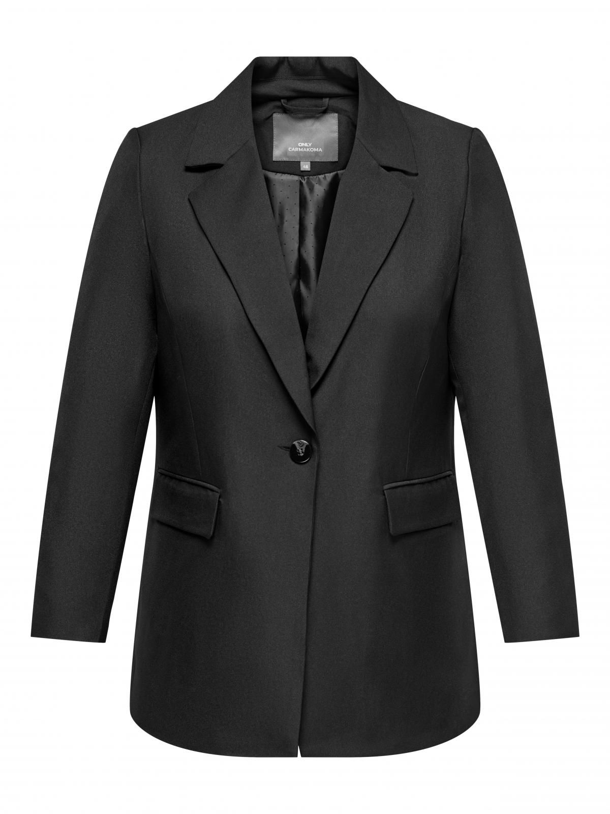 온리 테일러드 롱 블랙 컴포트핏 블레이저 15325162_2161 BLACK / BLACK - 상세 이미지 3