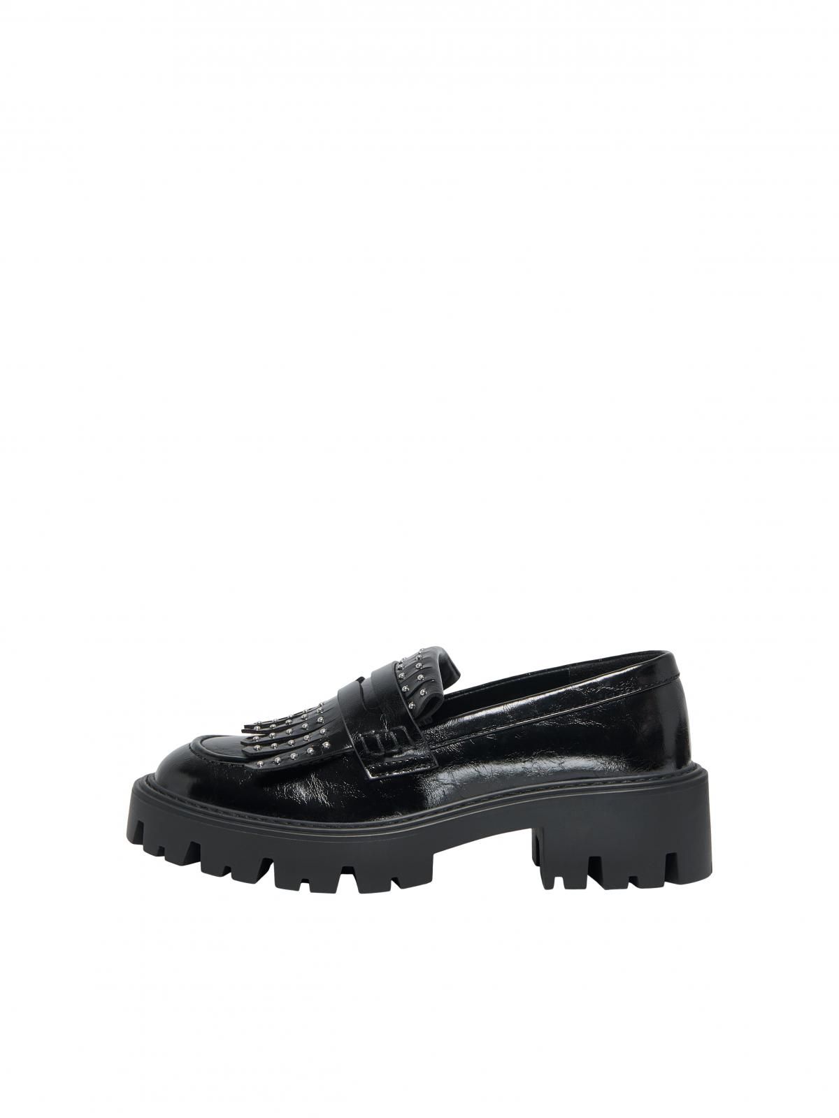 온리 청키솔 프릴 스터드 베이직 로퍼 15356272_2161 BLACK / BLACK - 상품 이미지