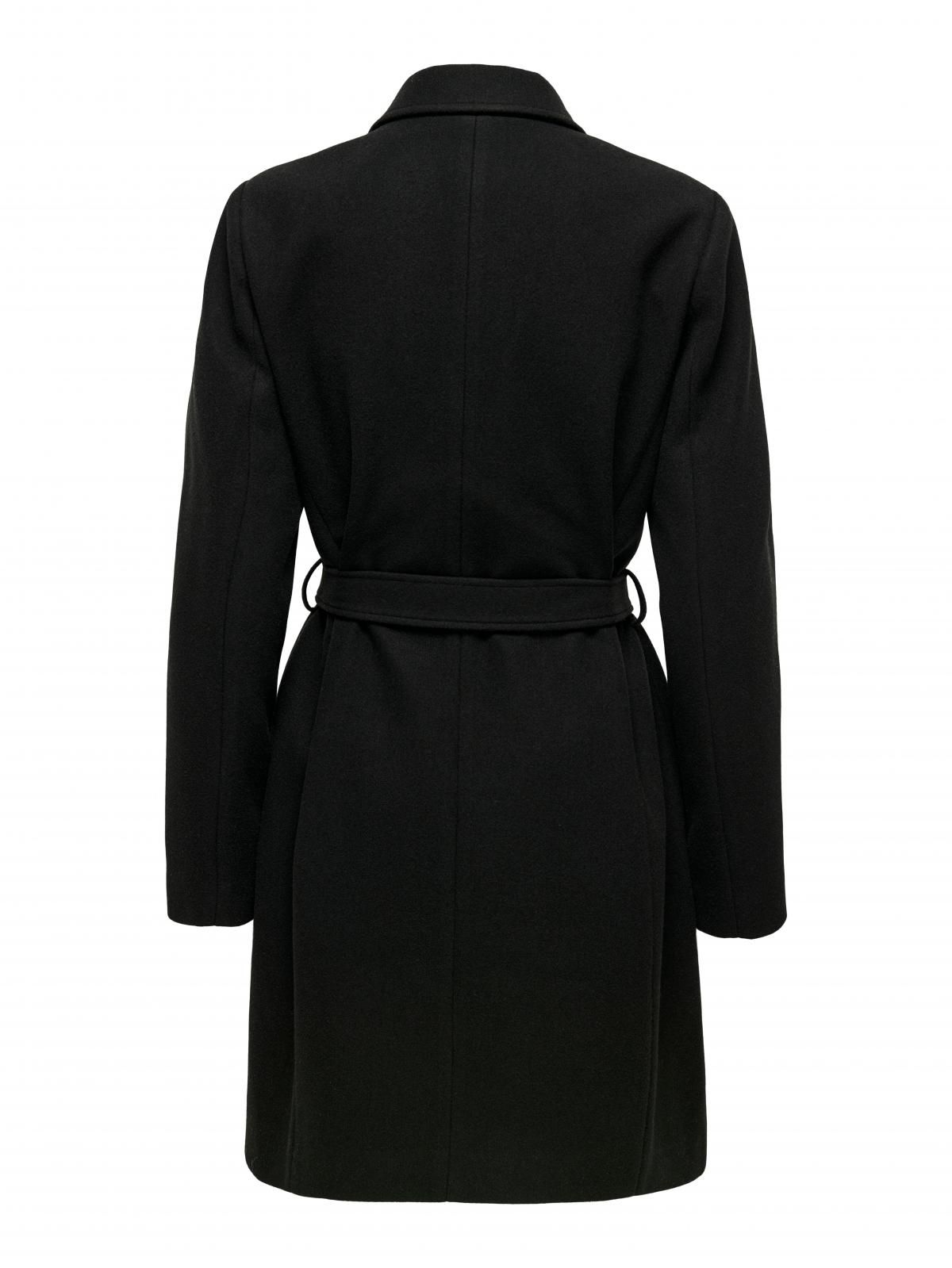 온리 테크니컬 바이커 카라 벨트 롱 코트 15315237_2161_1090027 BLACK / BLACK - 상세 이미지 5