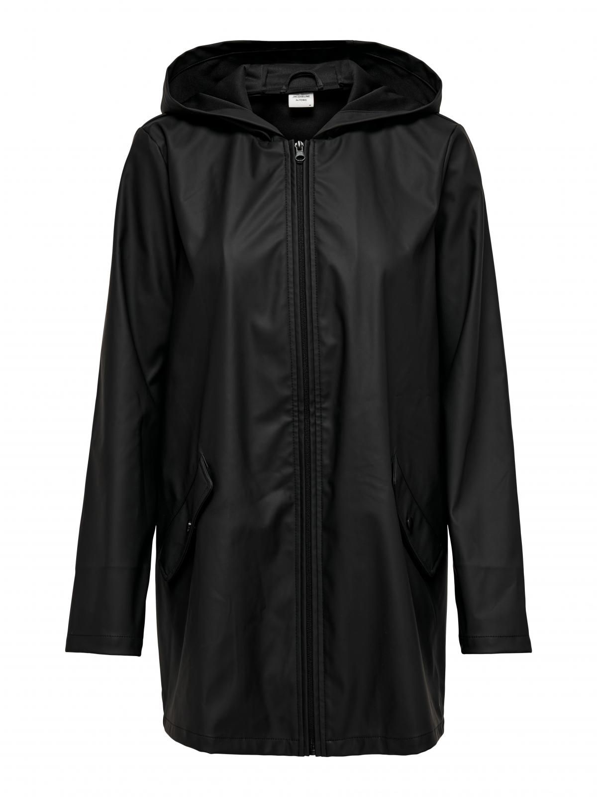 제이디와이 방수 후드 롱 레인코트 15241365_2161 BLACK / BLACK - 상세 이미지 4