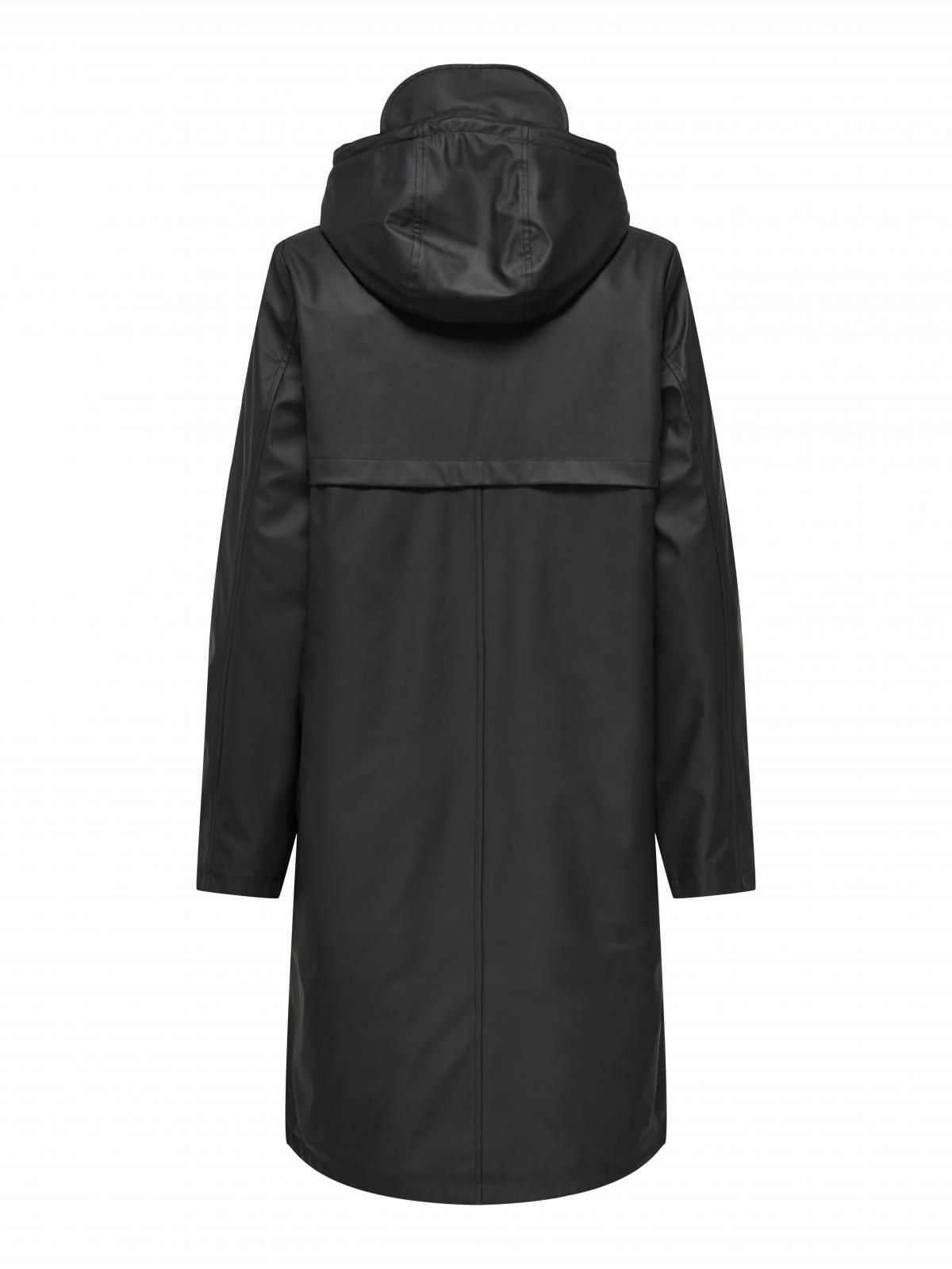 온리 테크니컬 방수 후드 레인코트 15348809_2161 BLACK / BLACK - 상세 이미지 4