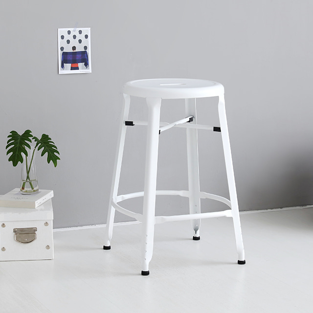 VENA 빈티지바스툴 SM-1029G-H60 매트화이트 6611.1231 - 메인 이미지