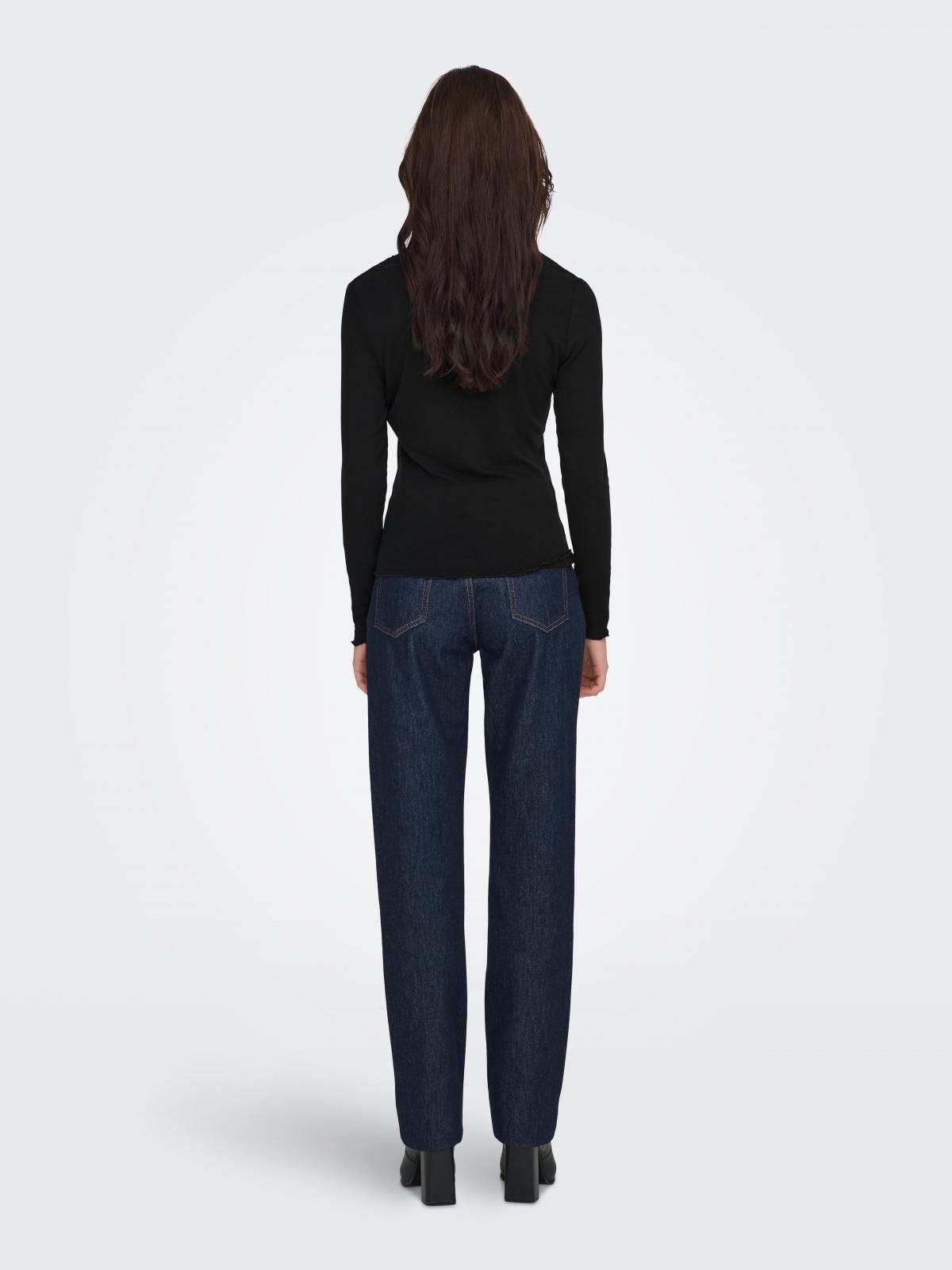 제이디와이 레이스 브이넥 페미닌 블라우스 15373372_2161 BLACK / BLACK - 상세 이미지 2