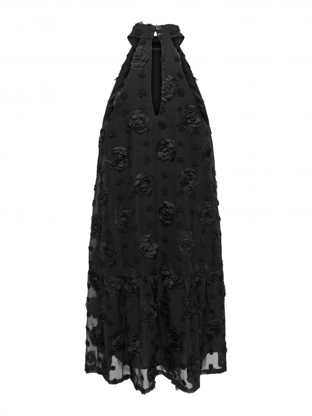 제이디와이 엘레강스 홀터넥 미니 원피스 15375032_2161 BLACK / BLACK - 상세 이미지 4