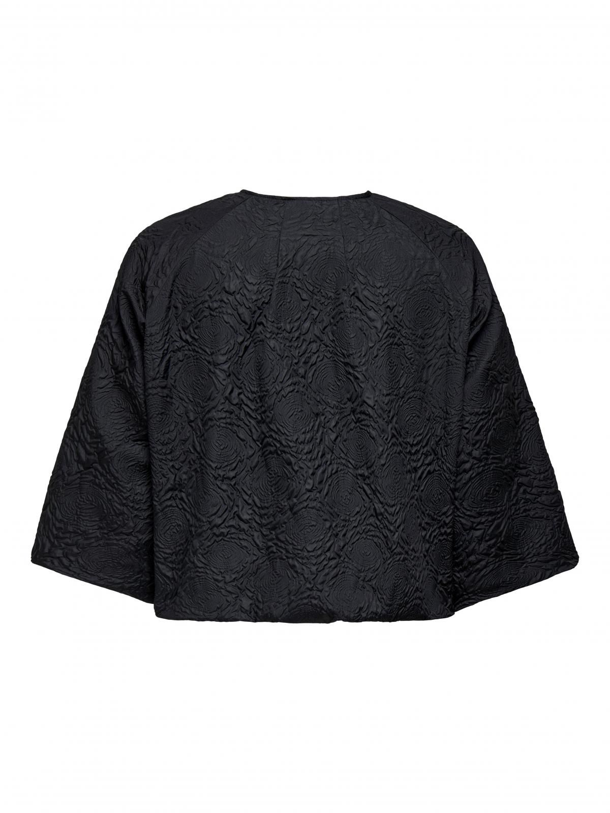 온리 빅사이즈 테크니컬 베이스볼 집업 재킷 15356972_2161 BLACK / BLACK - 상세 이미지 4