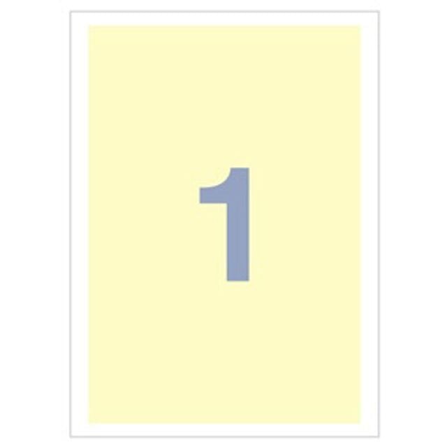 세모네모 A4 칼라 라벨지 미색 10매입 10권 C-3001-1 - 상품 이미지
