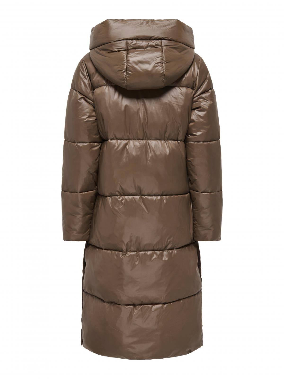 온리 테크니컬 롱 패딩코트 후드 브라운 15373375_271 BROWN / CARAFE - 상세 이미지 4