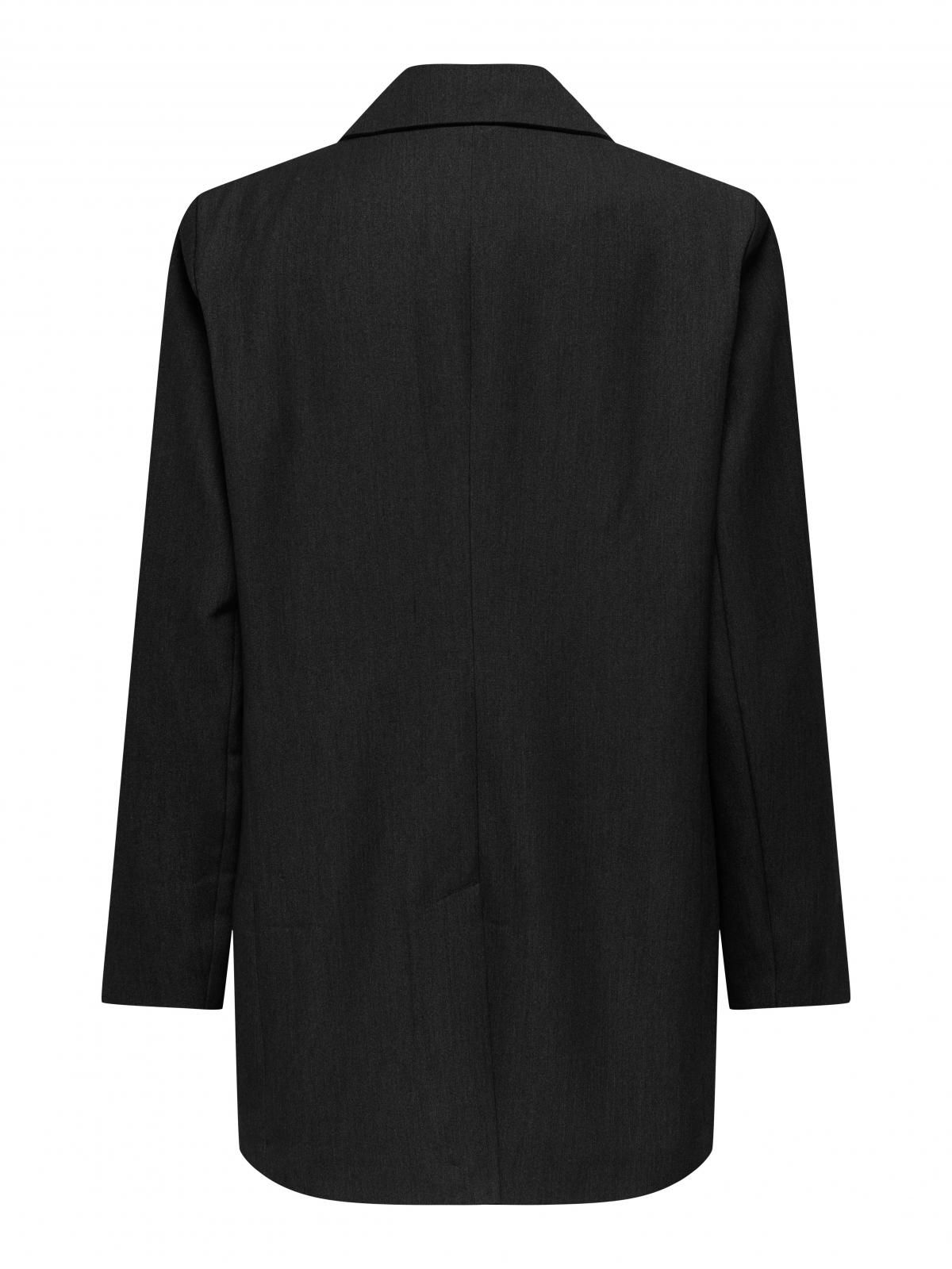 온리 오버핏 테일러드 블랙 블레이저 15318088_2161 BLACK / BLACK - 상세 이미지 4