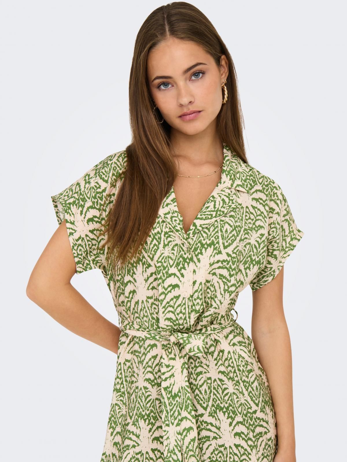 제이디와이 트로피컬 패턴 미디 원피스 15347216_10603_1183210 GREEN / KALE 이미지 6