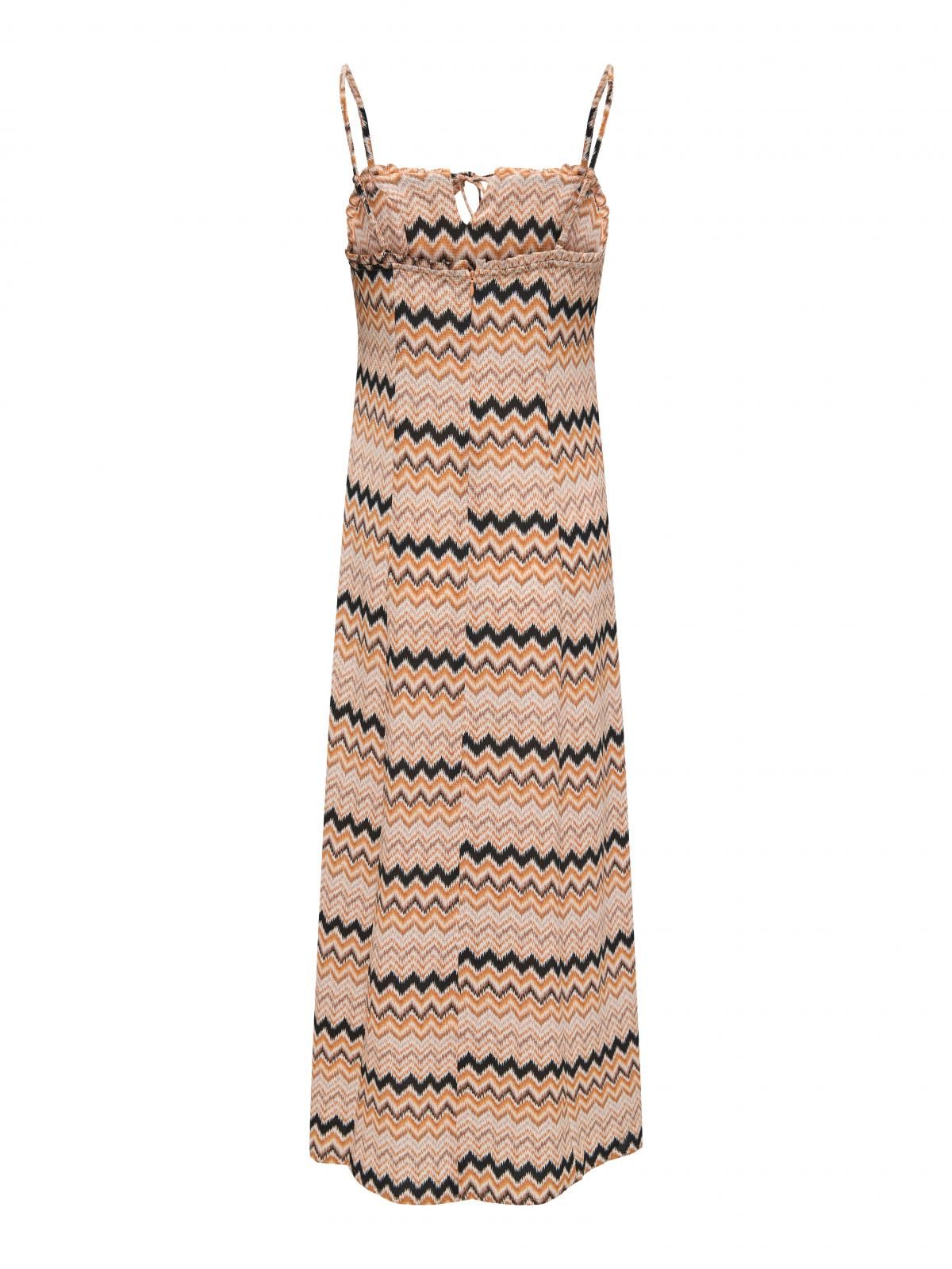 온리 패턴 스트랩 롱 원피스 15264455_560_1114047 ORANGE / INCA GOLD - 상세 이미지 4