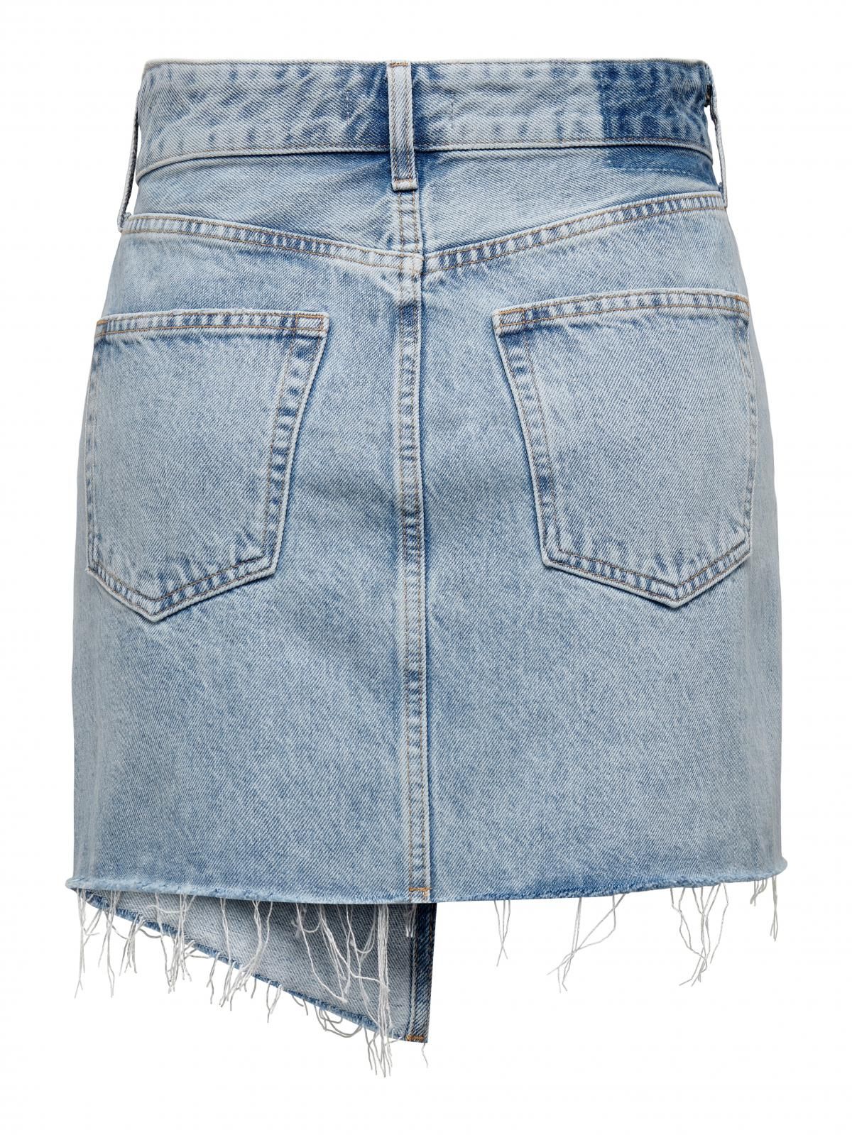 온리 연청 데님 랩 미니 스커트 15290439_2116 BLUE / LIGHT BLUE DENIM - 상세 이미지 4