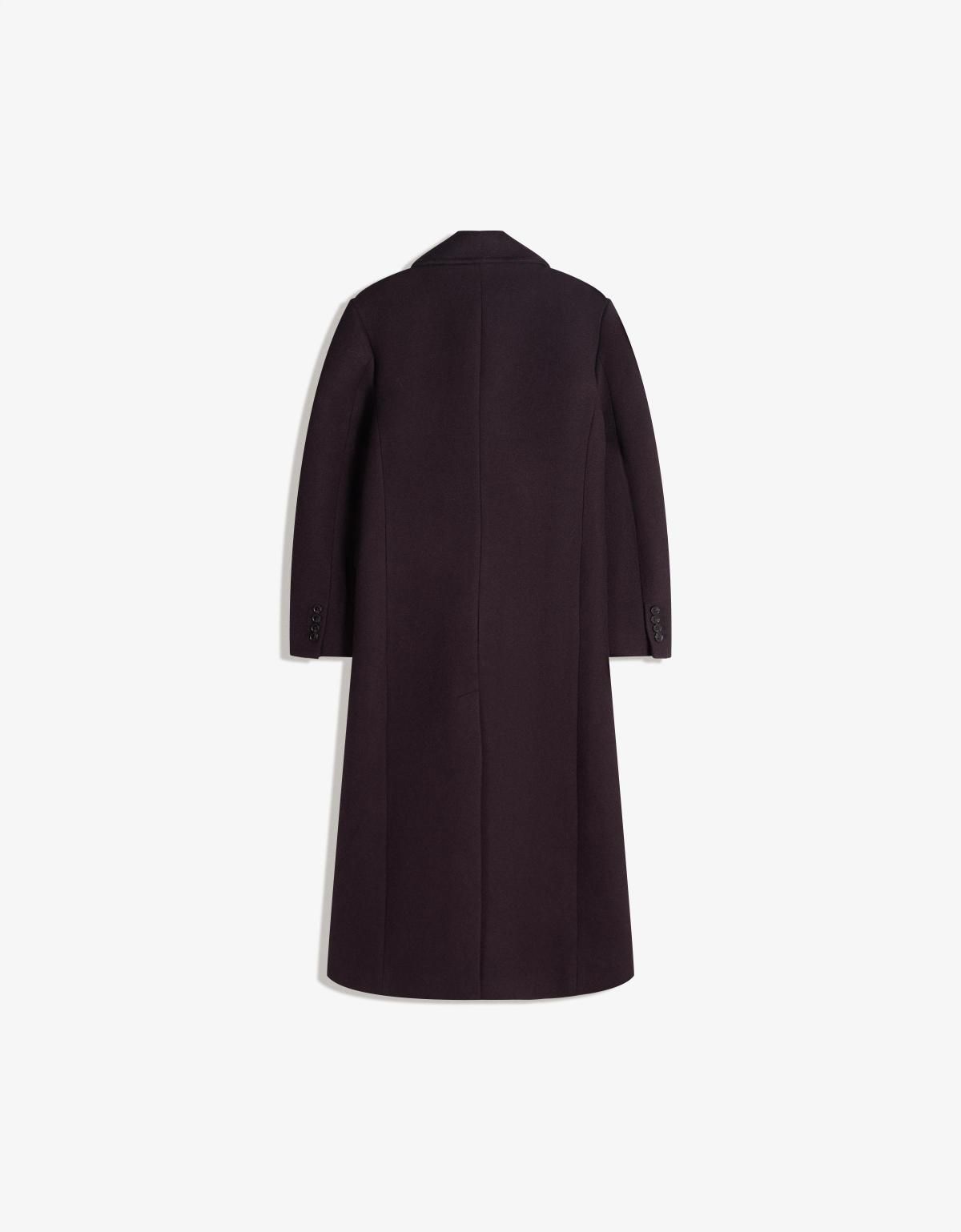 버쉬카 오버사이즈 더블브레스트 롱 코트 6902/759 BURGUNDY - 상세 이미지 2