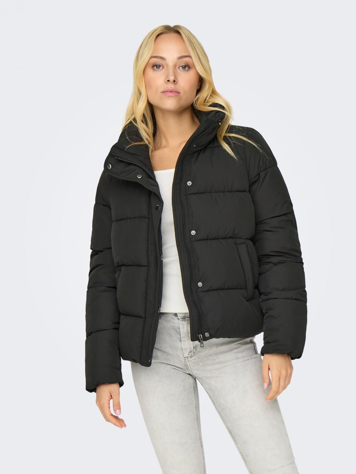온리 테크니컬 숏 패딩 푸퍼 자켓 15295424_2161 BLACK / BLACK - 상품 이미지