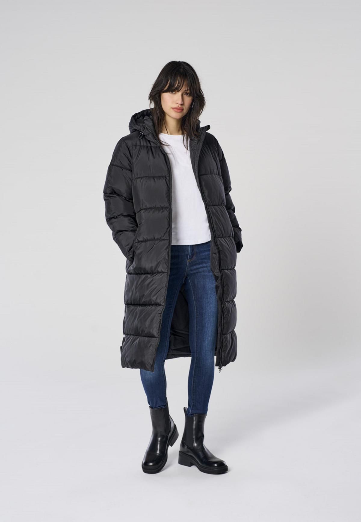 온리 윈드프루프 후드 집업 패딩 코트 15226559_2161 BLACK / BLACK - 상품 이미지