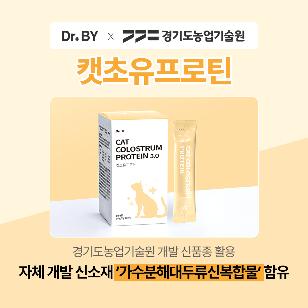 닥터바이 캣초유프로틴 고양이 단백질 근력개선 면역력 영양제 30포, 1개