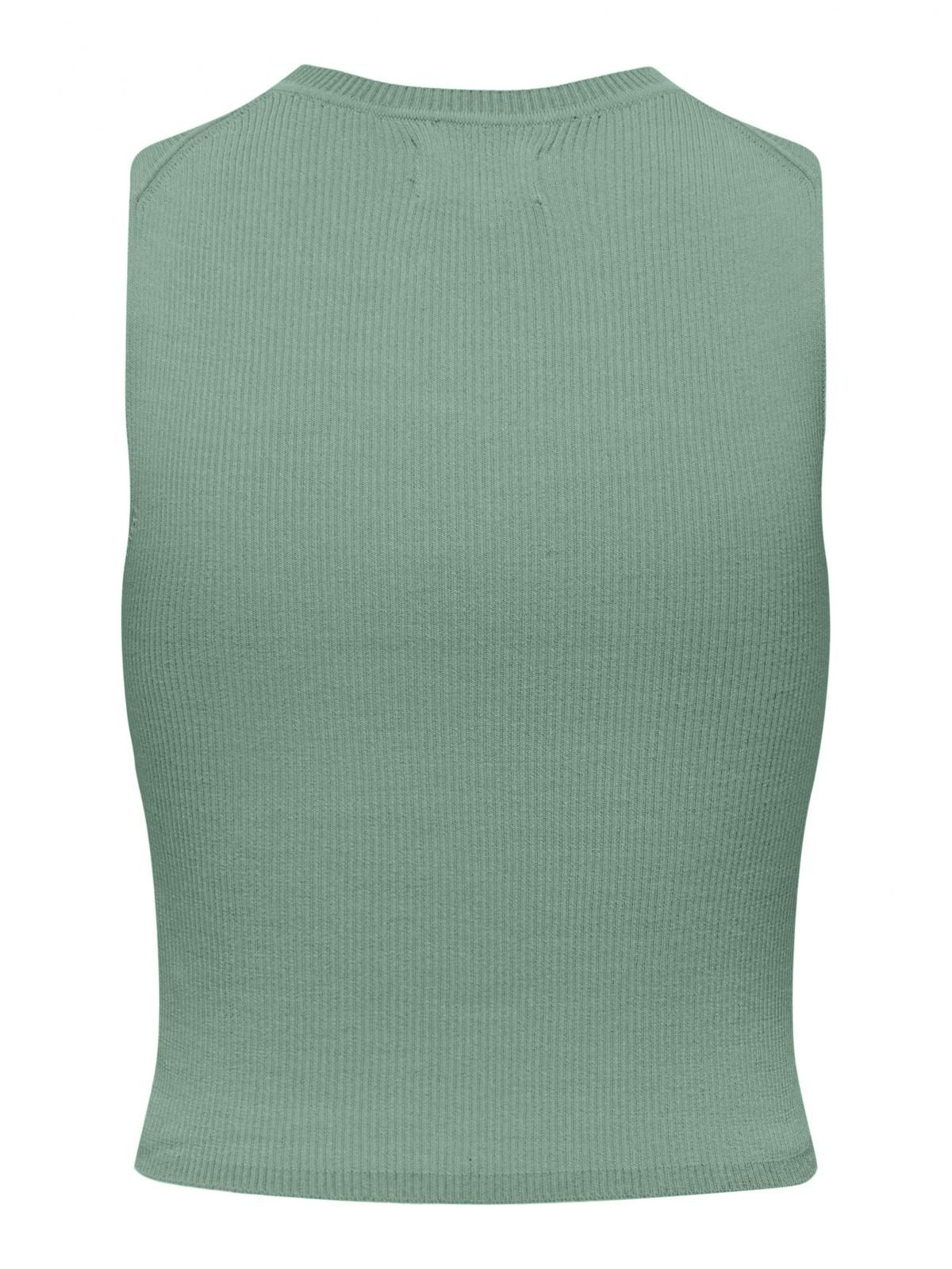 온리 플렉서블 니트 민소매 크롭 탑 15255533_1453 GREEN / JADEITE - 상세 이미지 5