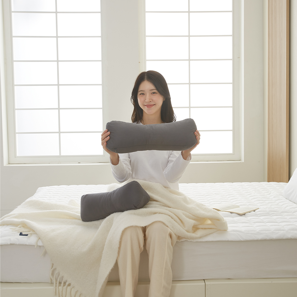 집앤콕 베개 일자목 거북목 목디스크 솜 경추베개