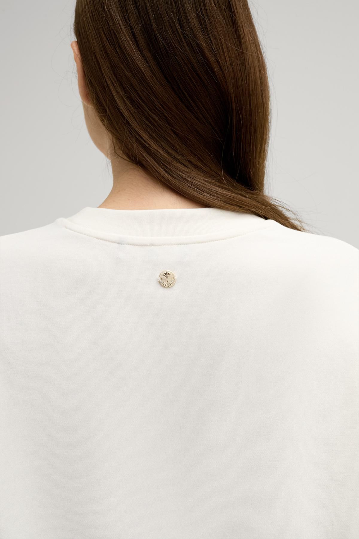 윱 레이어드 아이코닉 크림 스웨트 원피스 30046247-10007096-102 OFFWHITE 이미지 7
