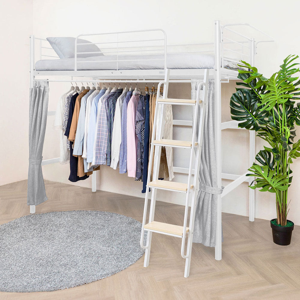 [선물이벤트] 일루일루 코모드i 올인원 기본행거형 벙커침대 옷장 철제 2층 성인 학생 수납