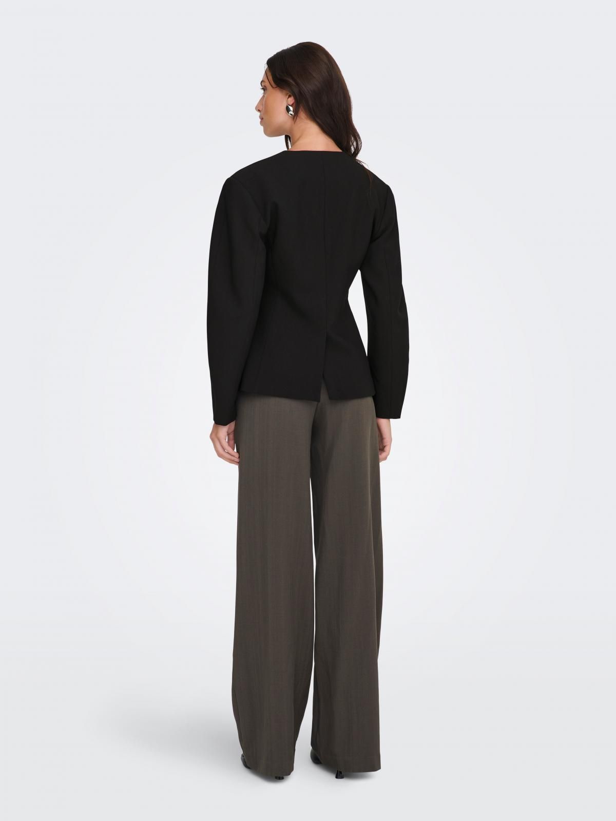 온리 테일러드 베이직 블랙 블레이저 15364020_2161 BLACK / BLACK - 상세 이미지 2