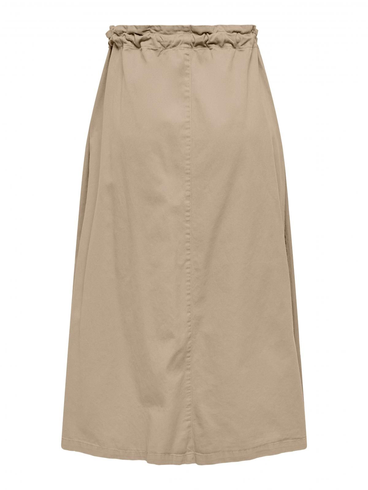 온리 스토퍼 웨이스트 롱 스커트 15308771_1960 GREY / WHITE PEPPER - 상세 이미지 4