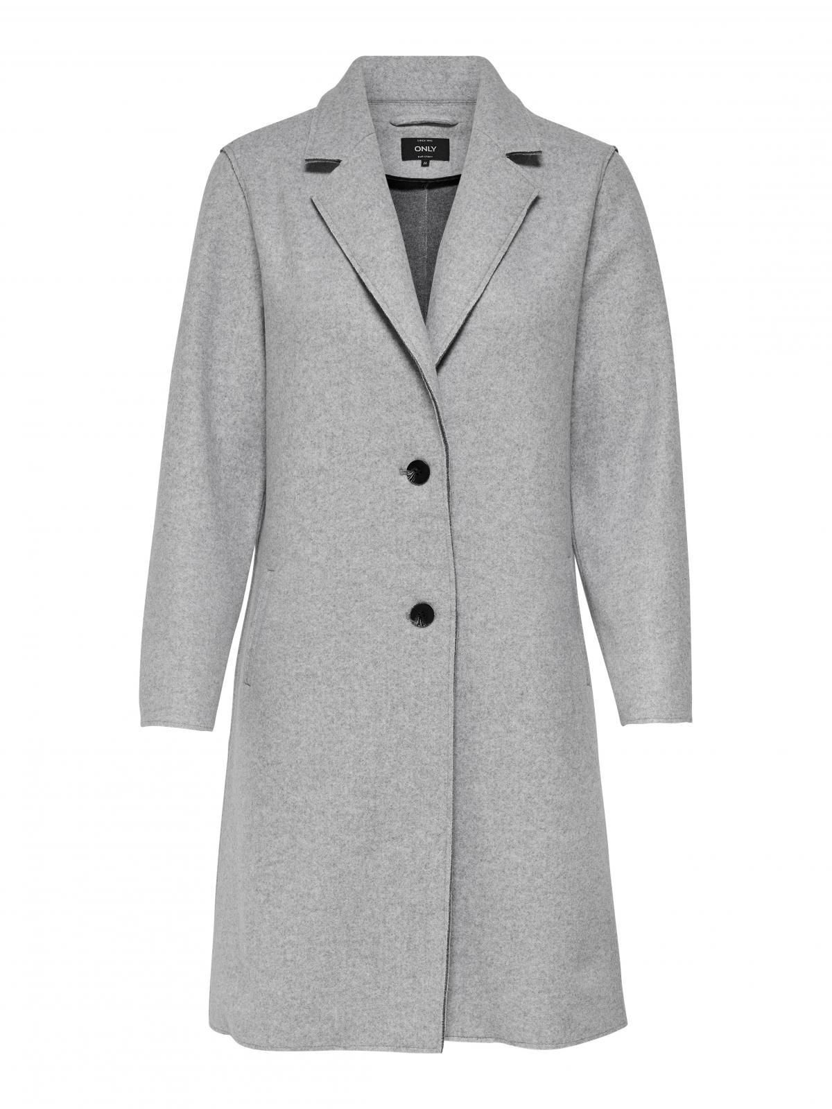 온리 미니멀 라이트그레이 롱코트 15213300_2381 GREY / LIGHT GREY MELANGE - 상세 이미지 3
