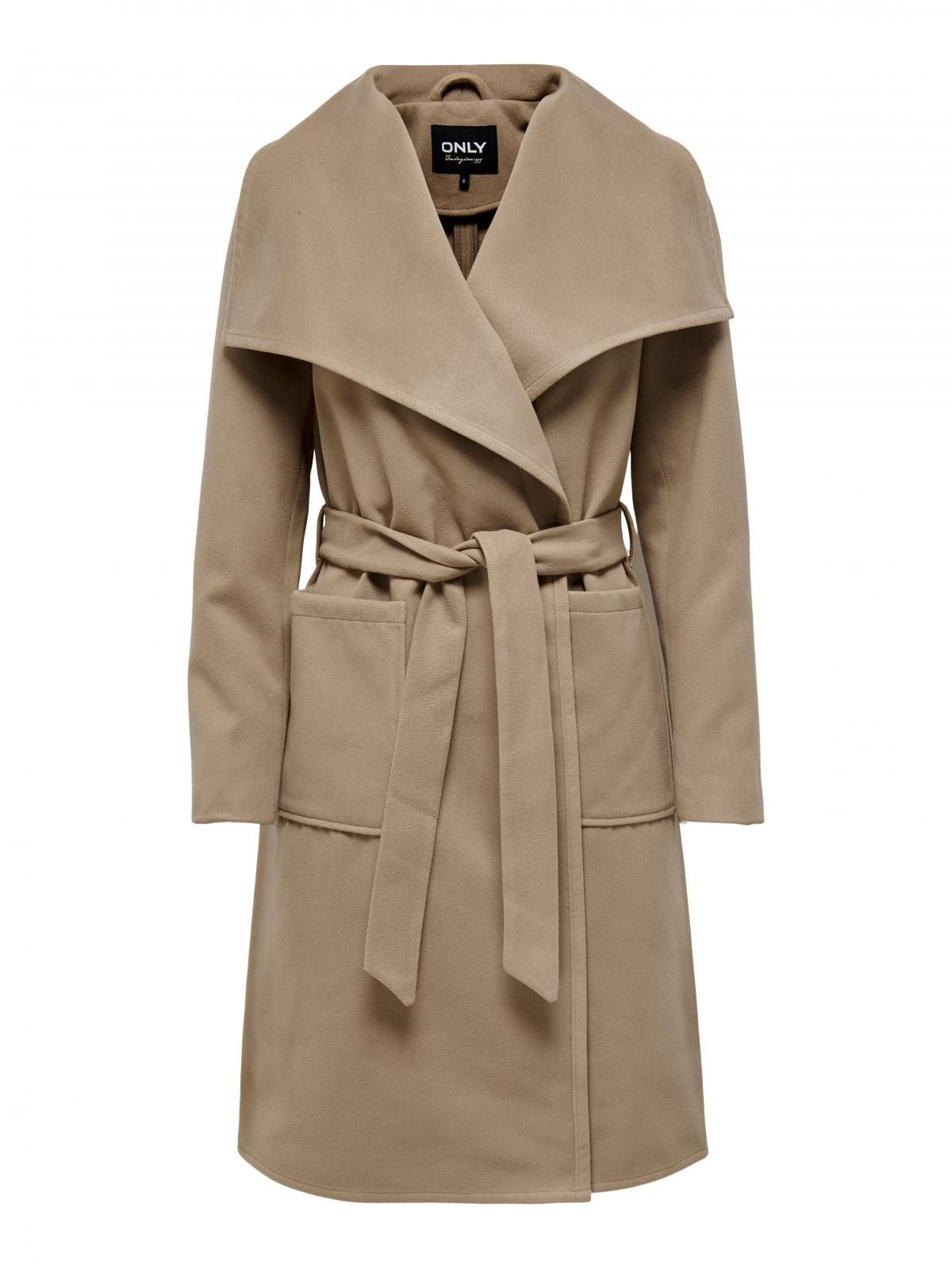 온리 클래식 벨티드 트렌치코트 베이지 15233406_315 BROWN / CAMEL - 상세 이미지 3