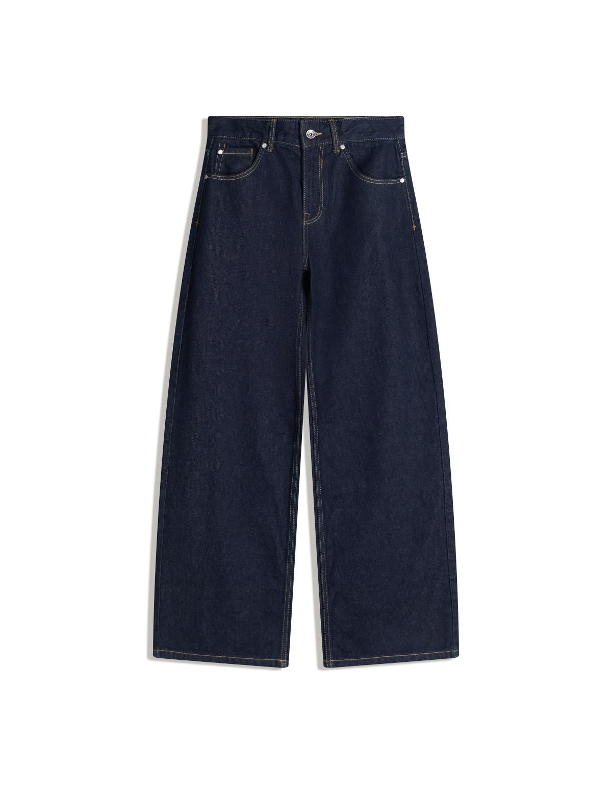 버쉬카 트렌디 와이드핏 보이프렌드 진 5012/352 NAVY - 상품 이미지
