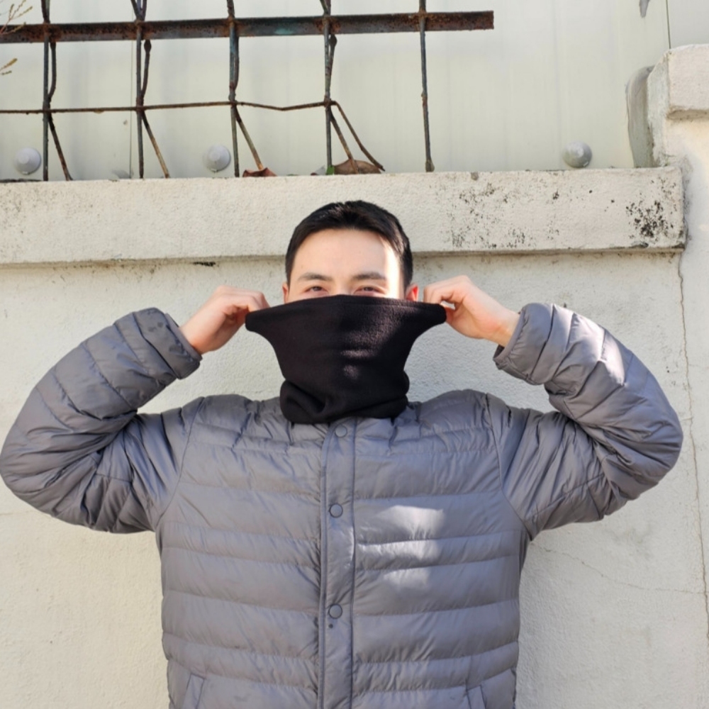 성인 목수건 겨울 남자 스카프빕 남성 목감기 목싸개 기모 방한 등산 - 상세 이미지 5