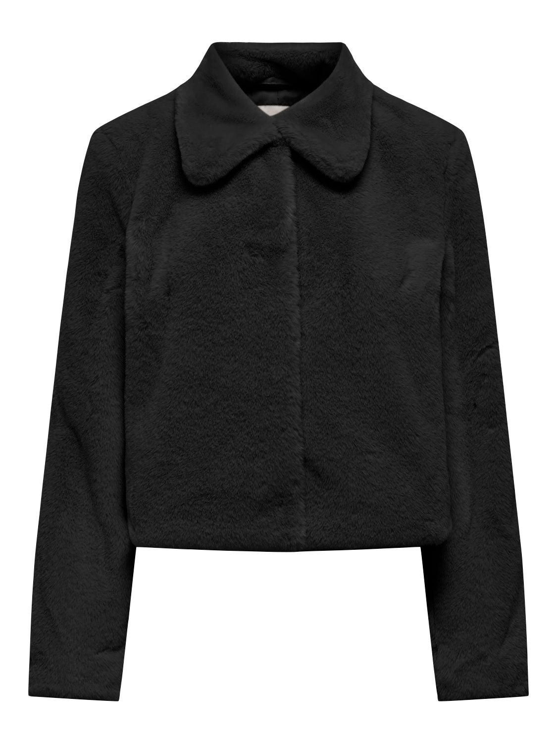 제이디와이 페이크퍼 스냅버튼 숏코트 블랙 15353994_2161 BLACK / BLACK - 상세 이미지 3