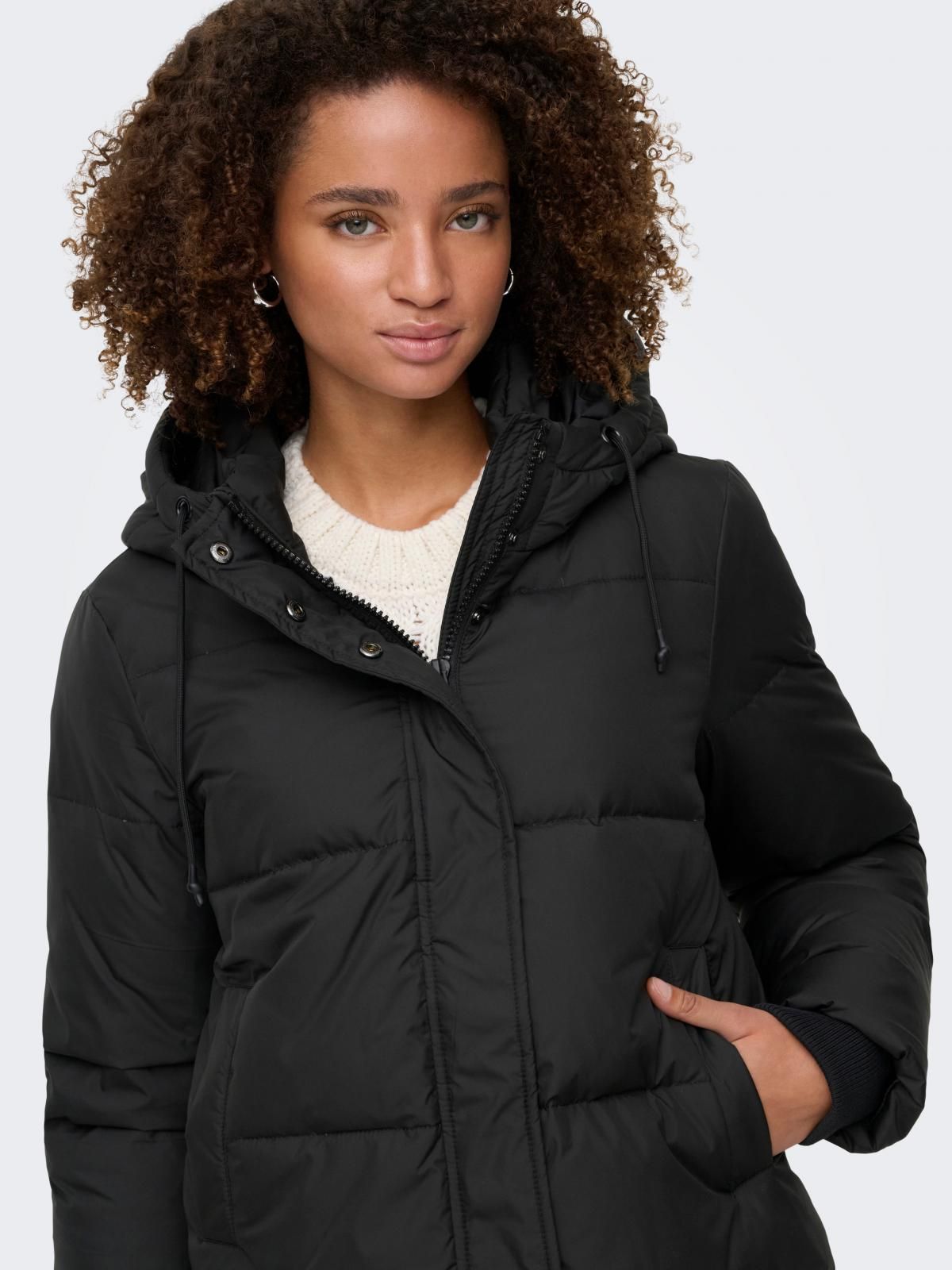 온리 테크니컬 숏 패딩 다운 재킷 15316455_2161 BLACK / BLACK 이미지 7