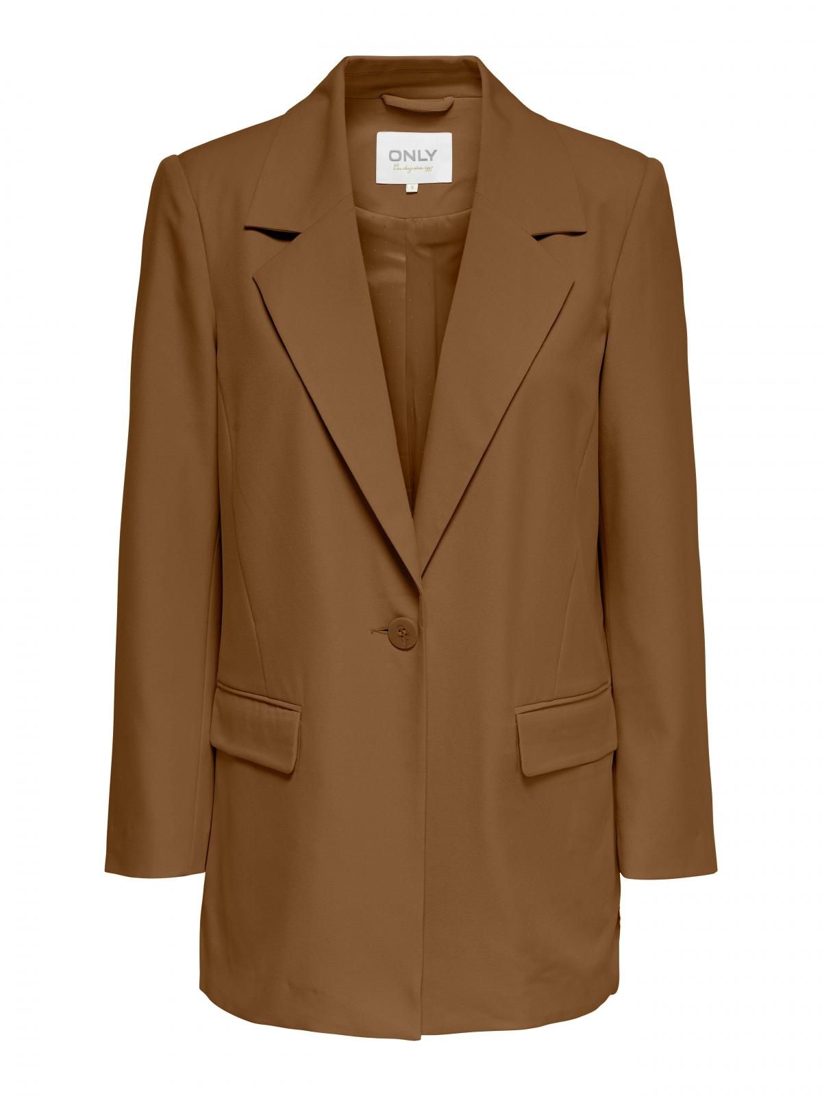 온리 테일러드 오버핏 브라운 블레이저 15257363_254 BROWN / TOFFEE - 상세 이미지 4