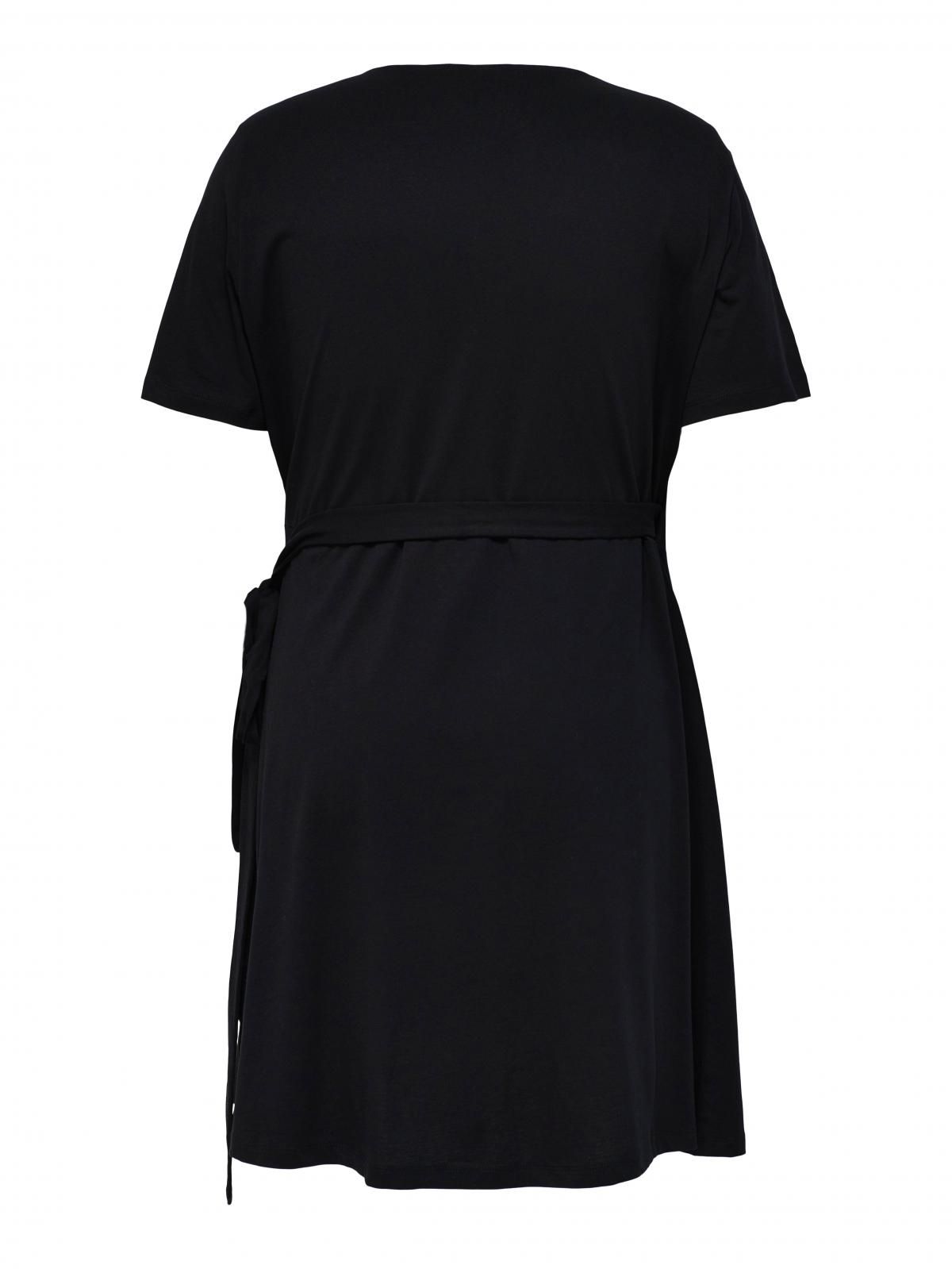 온리 랩 브이넥 미니 원피스 15252981_2161 BLACK / BLACK - 상세 이미지 4