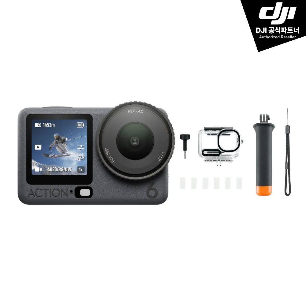 DJI Osmo Action 6 오즈모 액션 6 프리다이빙 스노클링 콤보 - 상품 이미지