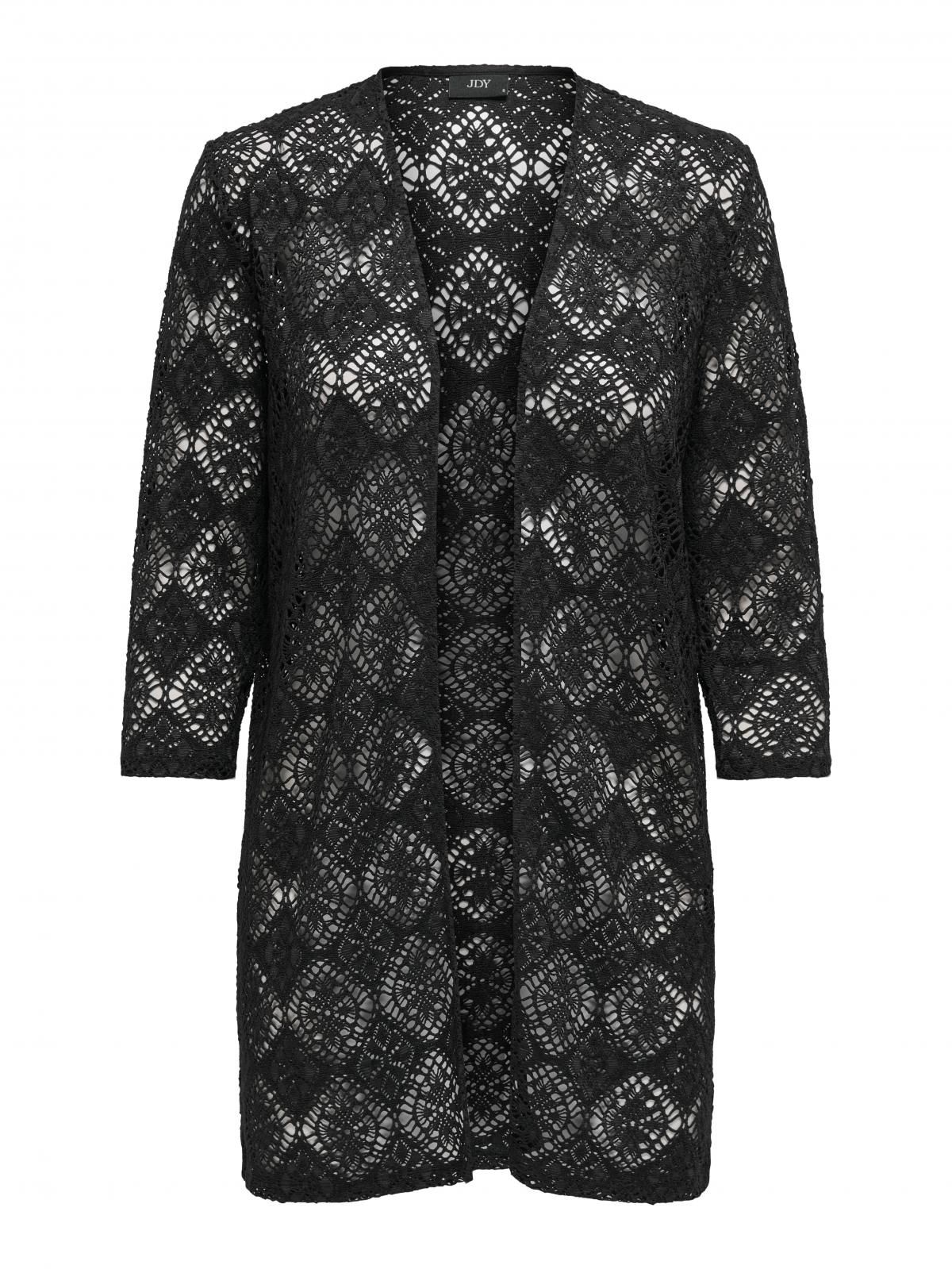 제이디와이 레이스 시스루 블랙 오픈 가디건 15325301_2161 BLACK / BLACK - 상세 이미지 3